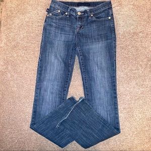 Rock & Republic Women's Mid-Blue Straight-Leg Jeans